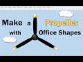 Easy &amp; Quick: Make A Propeller with Office Shapes! #art #design #msoffice