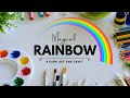 MAGICAL RAINBOW SALT DRAWING || MAGICAL RAINBOW 🌈 || AYUSHI ART AND CRAFT 💕