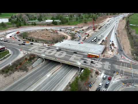 I-80 1300 East Bridge Demolition and Slide Timelapse