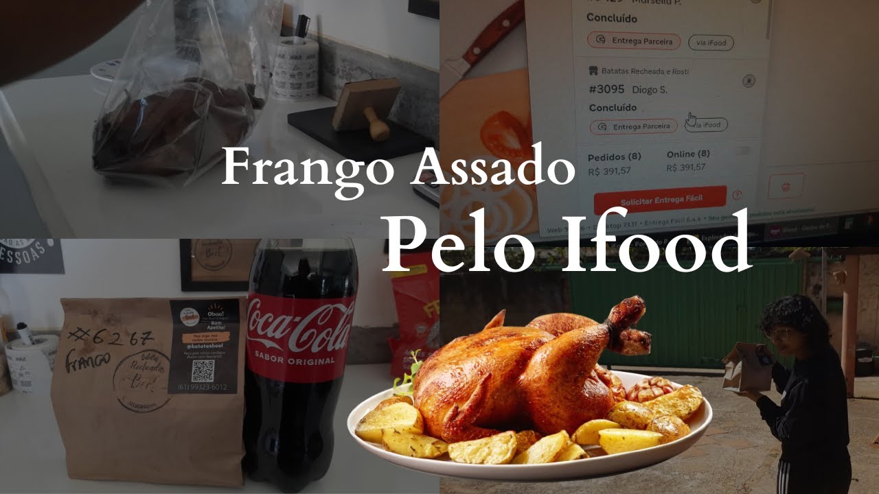 DELIVERY DE FRANGO ASSADO EM CASA PELO IFOOD | Dia de vendas