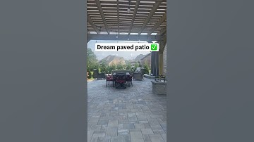 Paver patio with pergola ✅ #patio #backyard #outdoorspace #patiodesign