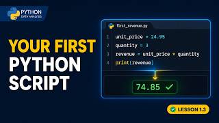 Your First Python Script in VS Code | Python for Beginners