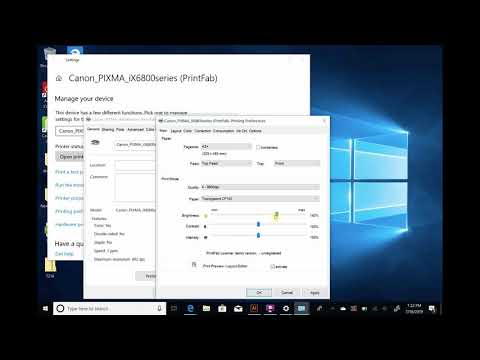 Canon ix6820 with PrintFab RIP software for Printing - YouTube
