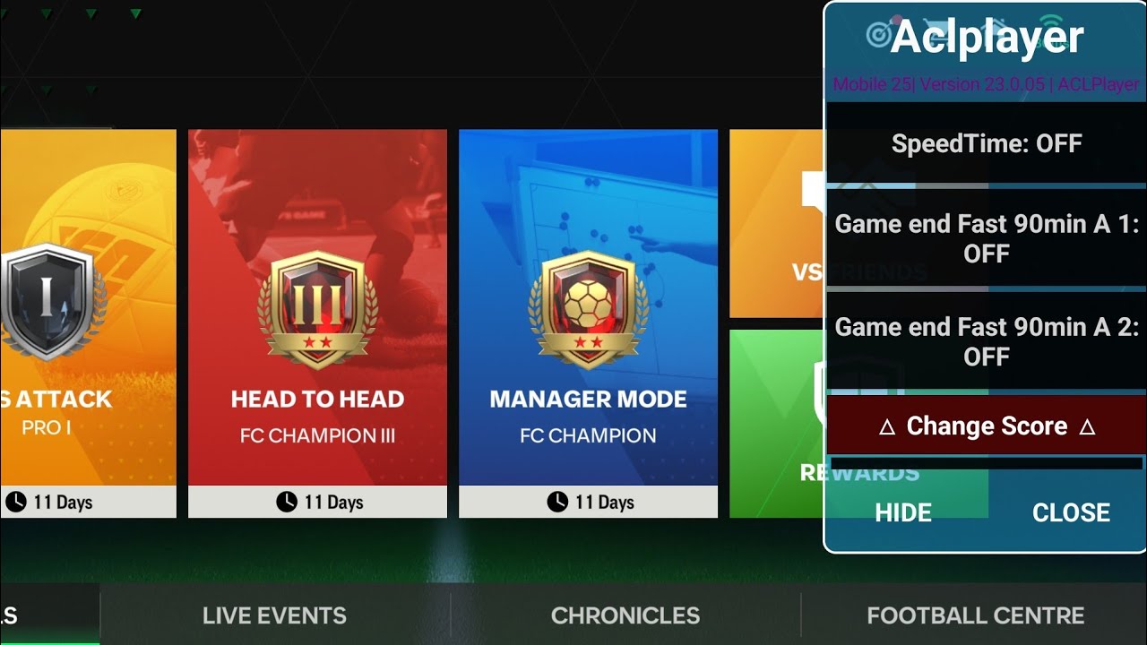 FC MOBILE MOD MENU VIP | MOD ACL PLAYER VIP | WORK ANDROID 14 and other ...