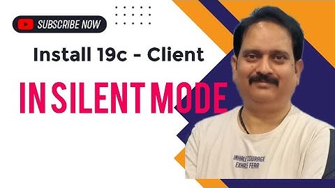19c client installation in silent mode