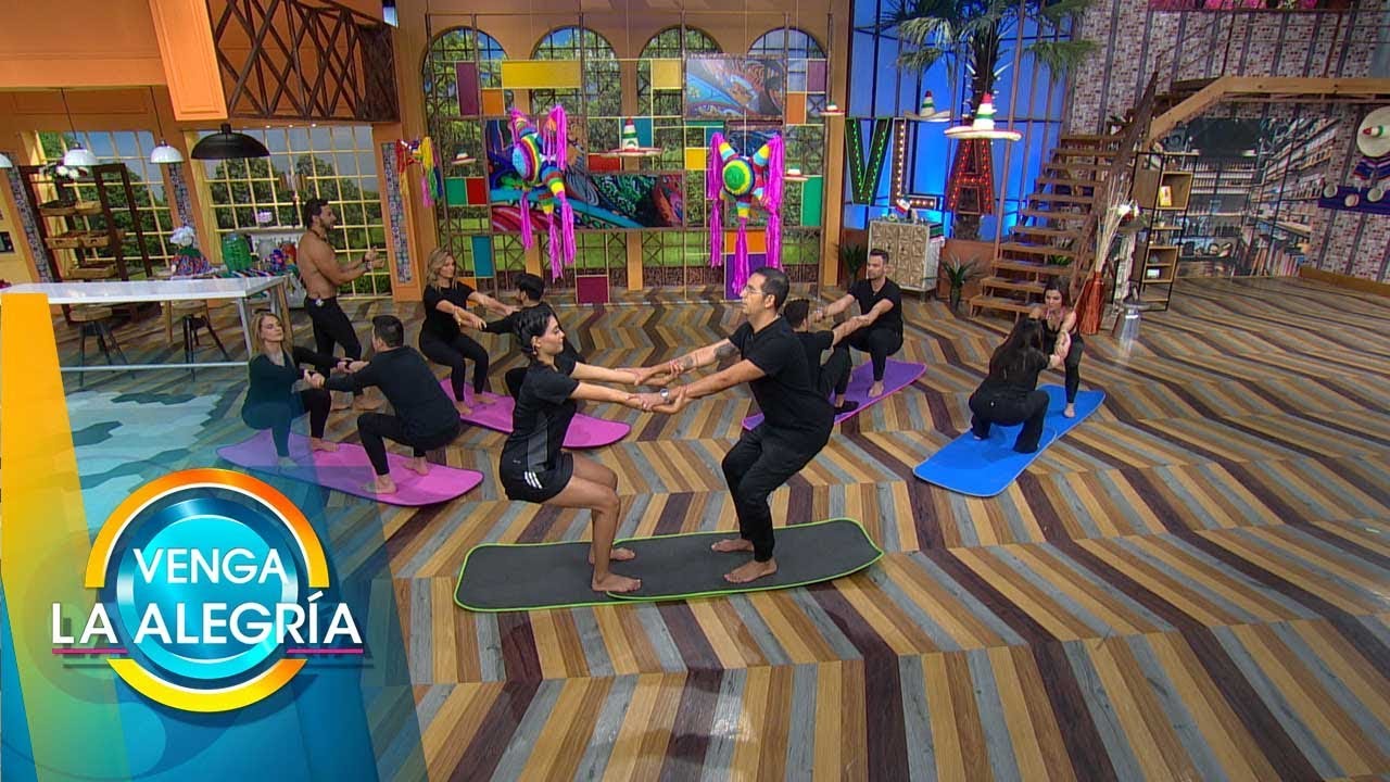 ¡Prepárate para empezar el día con la mejor energía en nuestra sesión de yoga! | Venga La Alegría yoga en pareja principiantes