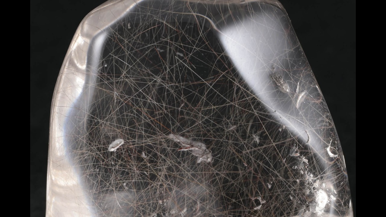 ルチルクォーツ 原石 磨き 49.6g / Rutilelated Quartz - YouTube