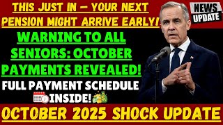 🚨 Seniors ALERT: October 2025 CPP & OAS Payments Just CONFIRMED|Full Deposit Dates & Hidden Changes!