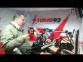 Felix Rivera hace una limpia a la cabina de Studio92