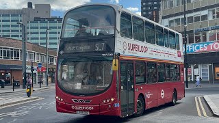 Volvo B9TL Wright Eclipse Gemini 2 GoAhead Metrobus WVL340 LX59DDZ Route SL7 West Croydon