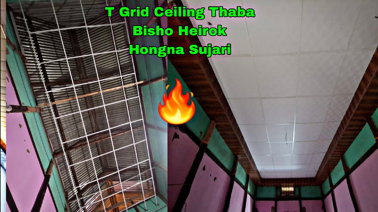 T Grid Ceiling Installation Bisho Heirok ☎️8798580946 Mayamdagi Maman tana Sujari 