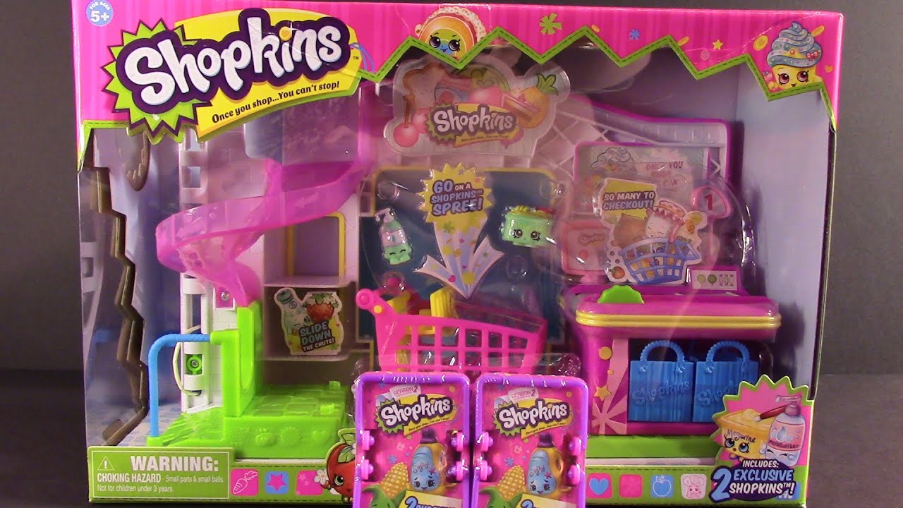 Opening Season 2 Shopkins Baskets And The Shopkins Small Mart =] - YouTube