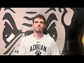 Adrian College Men’s Lacrosse - Post-Game Interview with Derek Hassel (4/18/25)