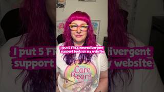 I put 5 FREE neurodivergent support tools on my website