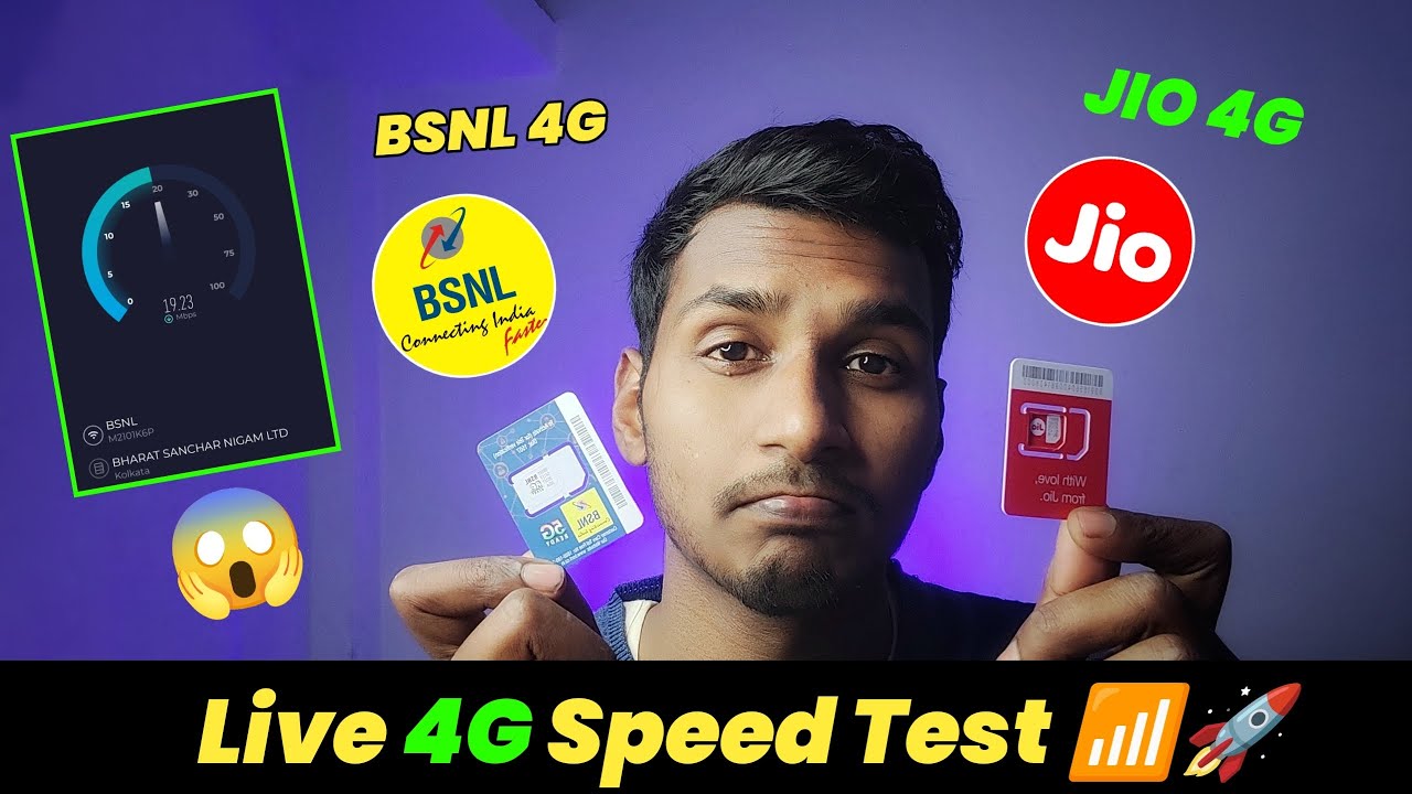BSNL 4G vs JIO 4G Speed TEST 📶🚀 | 40Mbps Speed | BSNL 4G VOLTE | BSNL 4G vs JIO 4G Speed Comparison