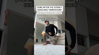 Stretches after a big PB run can be helpful in reducing muscle soreness