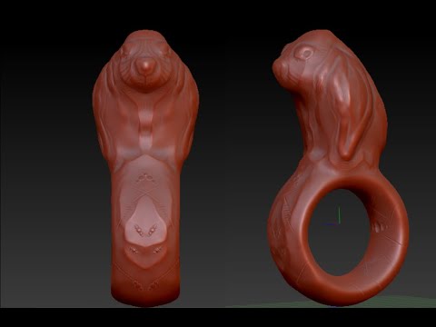 sculpting a rabbit for rigging in zbrush