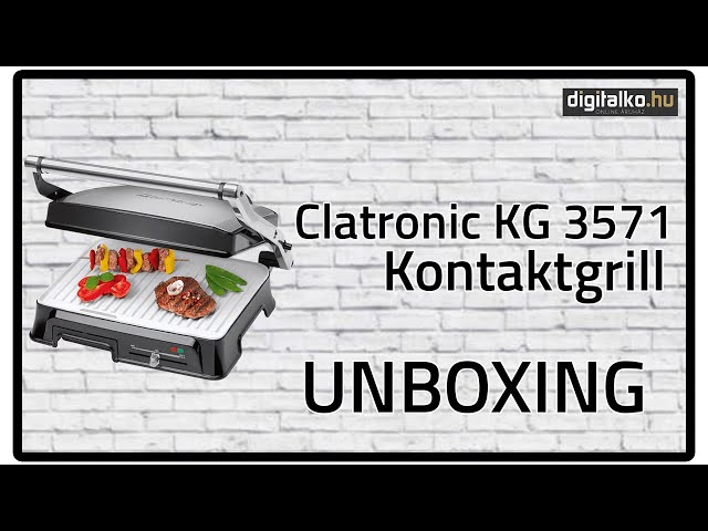 Clatronic KG 3571 kontaktgrill UNBOXING - digitalko.hu - YouTube