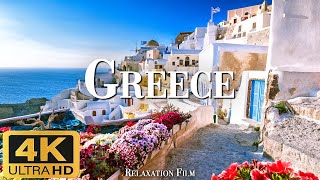 GREECE 4K Ultra HD (60fps) - Scenic Relaxation Film with Piano Music - 4K Relaxation Film
