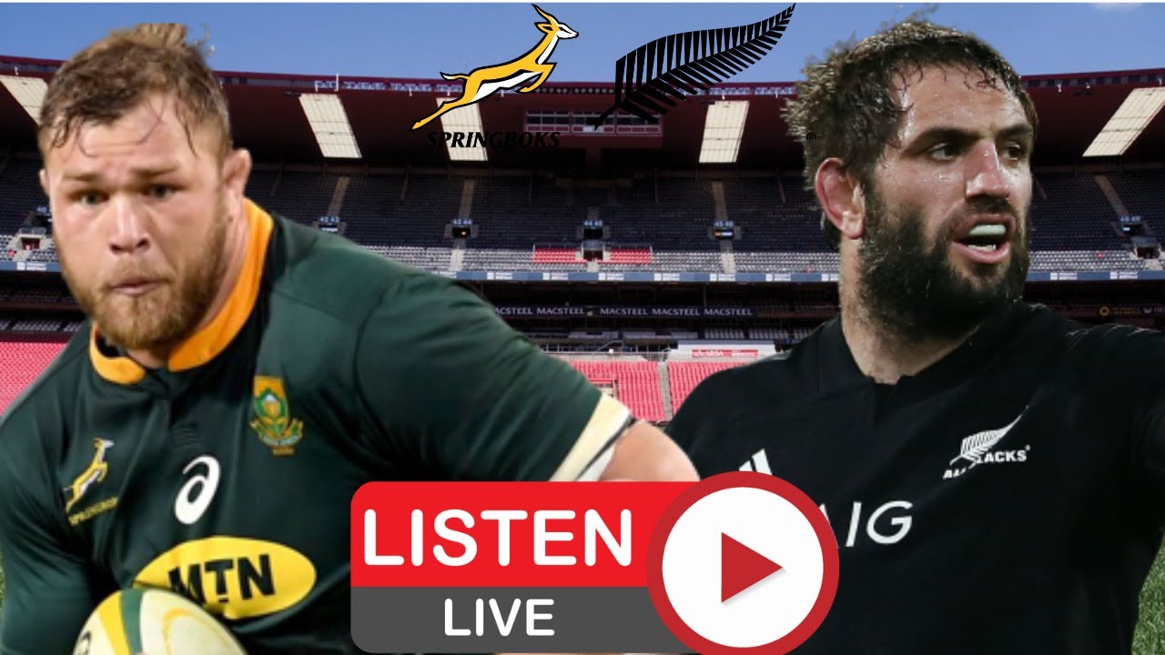 Springboks vs All Blacks Rugby Championship 2022 Live Commentary