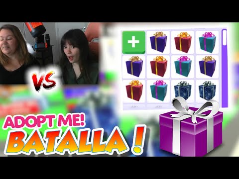 *BATALLA* de 🎁 CAJAS REGALO de ADOPT ME! 🔥[ARANTXA vs MARICELYT]🔥