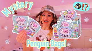 OPENING 10 MYSTERY I ♡ PENGUIN BLIND BAGS!!🐧❄️✨ *RARE GOLD & SILVER HUNT!🤫🤞🏻* | Vlogmas Day 3