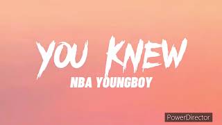 NBA Youngboy - You Knew “1 Hour Loop” W Lyrics