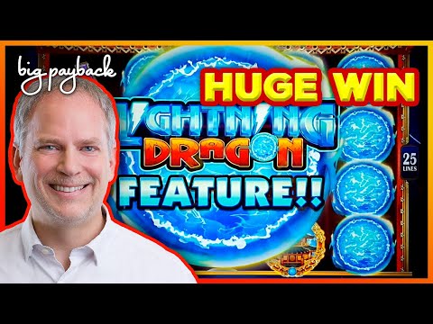 NEW GREAT GAME! Lightning Dragon Eastern Storm Slot - HUGE WIN BONUSES!