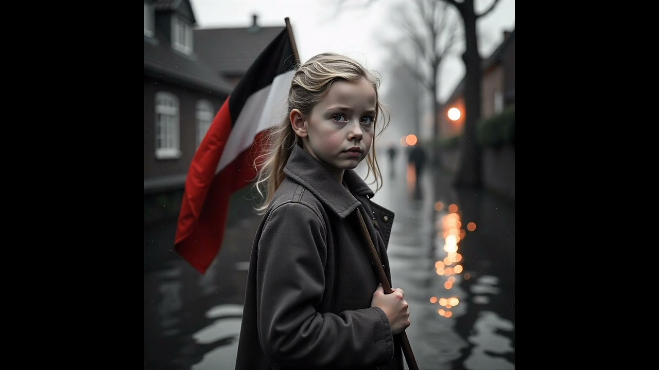 das Mädel mit der Fahne