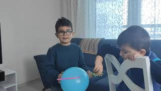 BALON ROKET DENEYİ - En Basit Roket Sistemi #roket #balon #deney #hava #kuvvet