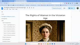 A Victorian Webquest (created with the help of AI)