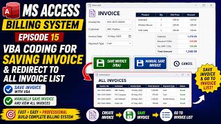 How to Create an Invoice & Billing System | VBA Save Invoice | MS Access Part 15 Noticias