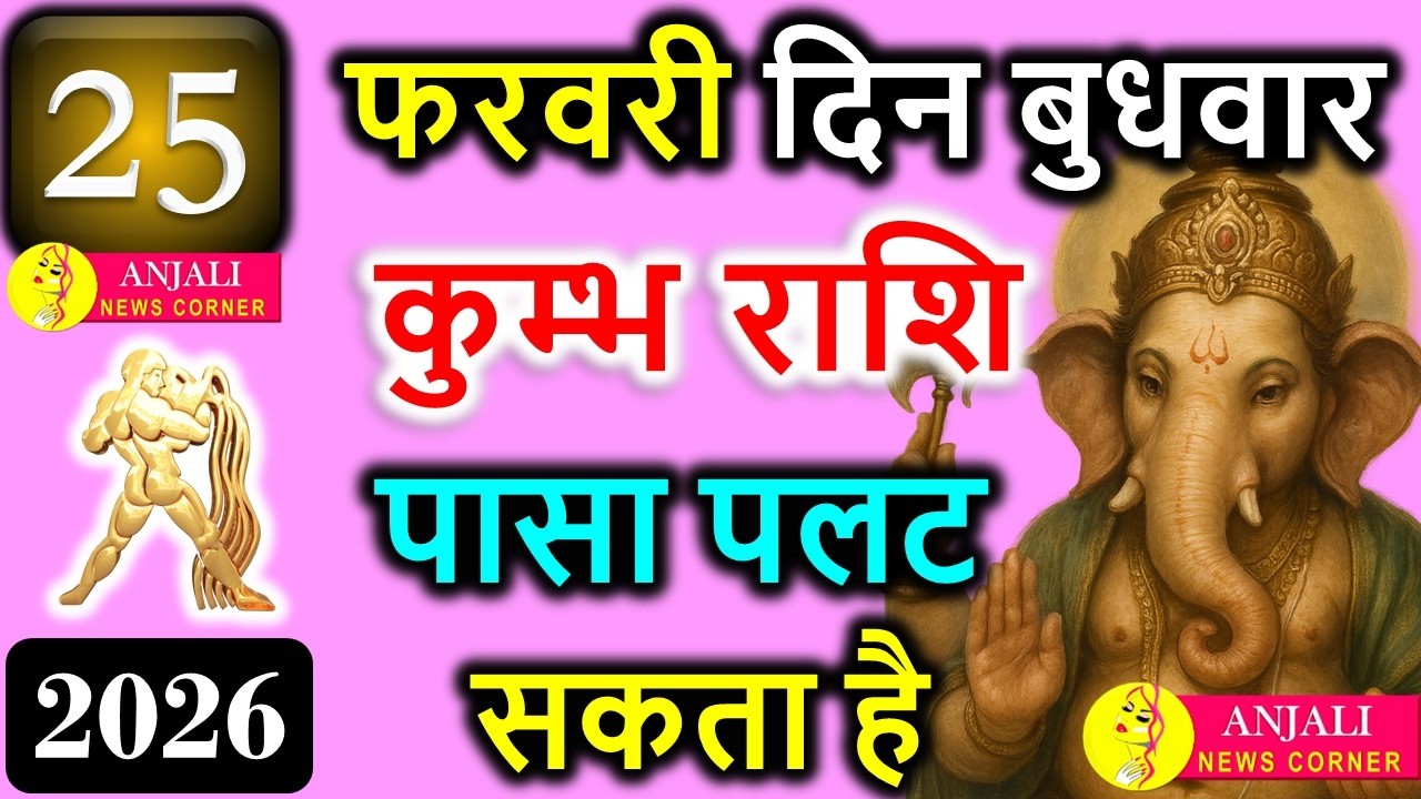 कुंभ राशि 25 फरवरी 2026: आज मिलेगा अचानक अवसर, बदल सकती है दिशा