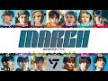 SEVENTEEN (세븐틴) - &#39;MARCH&#39; Lyrics [Color Coded_Han_Rom_Eng]