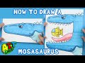 How to Draw a MOSASAURUS SURPRISE FOLD
