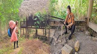 Young Single Mom Finds Abandoned House in Forest for Temporary Living