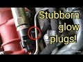 Quick tips! Stubborn glow plugs, how to remove them! Jtd and mjet engines