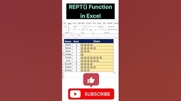 REPT() Function in Excel#Excel REPT() Formula#Excel#exceltutorial#shorts#viral#excelformula#excel