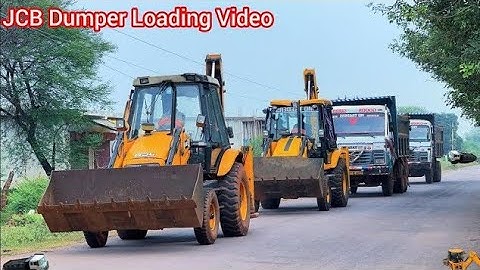 JCB 3dx Backhoe Fully Loading Mud in Tata 2518 Ex Truck and Tata Truck