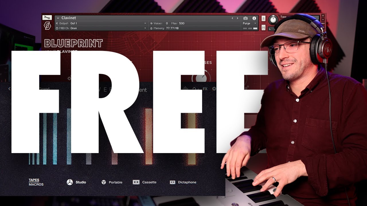 БЕСПЛАТНЫЕ текстуры ленты в половинной скорости (более медленные фрагменты) и клавинет | БЕСПЛАТН...