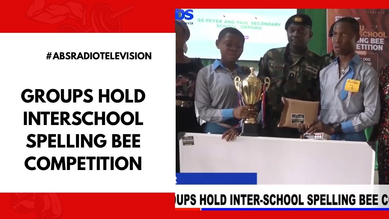 Groups Hold Inter-School Spelling Bee Competition - YouTube