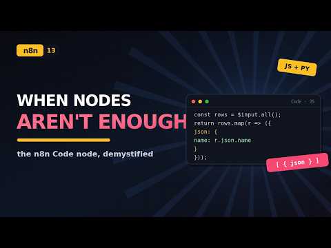 The n8n Code Node: JavaScript When Nodes Aren't Enough