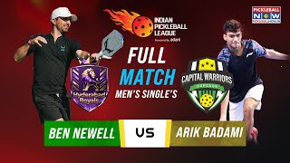 Hyderabad  vs Gurgaon | Men’s Singles | Ben Newell vs Arik Badami | IPBL 2025
