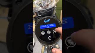 programming single and double dosage on cunill tranquilo tron espresso/coffee grinder