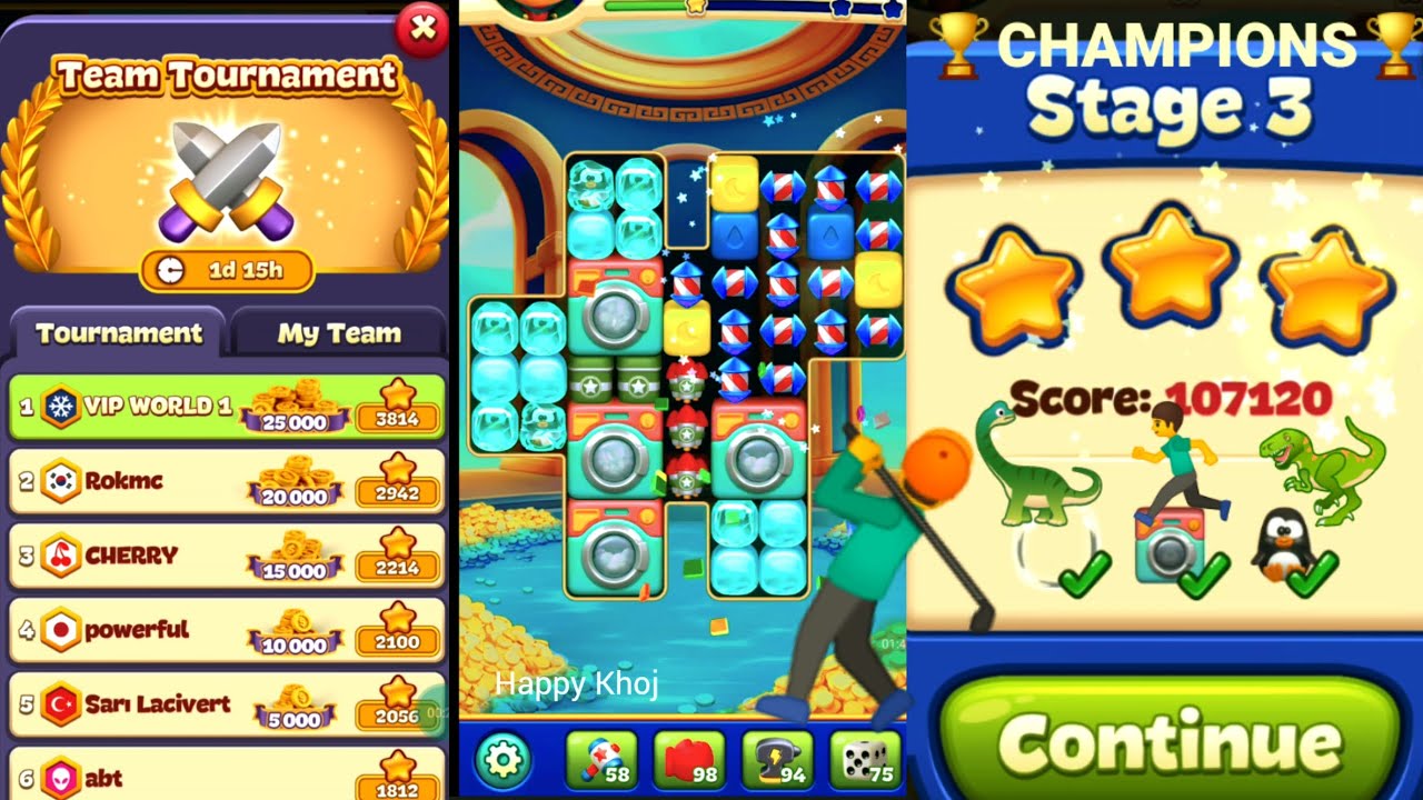 toon blast CHAMPIONS stage 3 🏆 toon blast CUP 3🏆