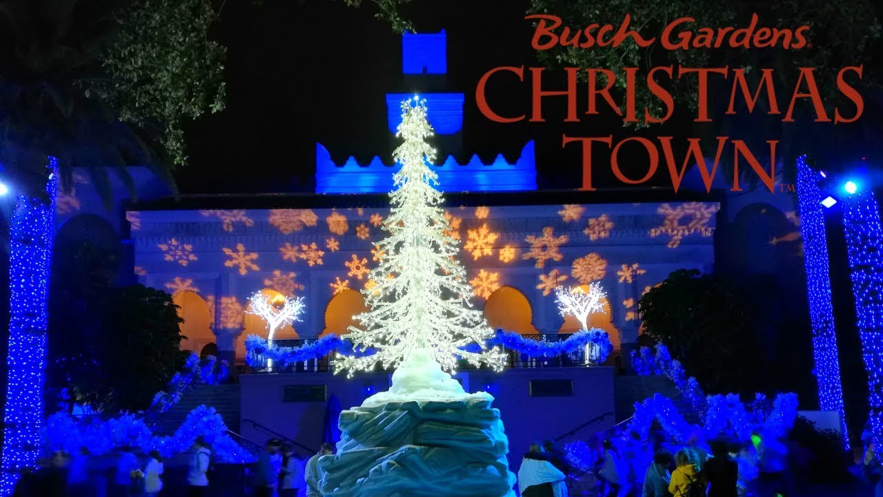 Busch Gardens Tampa Bay Christmas Town Vlog November 2019 Youtube