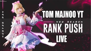 RANK PUSHH 😍 Tom MajnooYT is live stream  Pubg Mobile #TomMajnooYT  #pubgmobile  #pubg