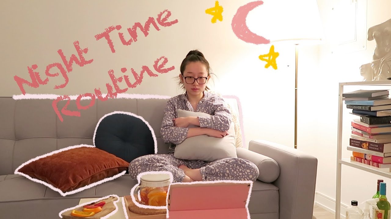 Cozy Winter Night Routine | Chill night after work making shrimp spaghetti and fruit tea