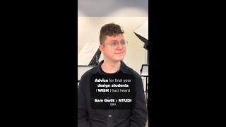 Design Advice I Wish I Heard at University #shorts