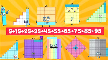MULTIPLE NUMBERBLOCKS ADDITION | TEN SAME ENDLESS NUMBER BLOCKS ADDITION|GIANT NUMBERBLOCK ADDITION